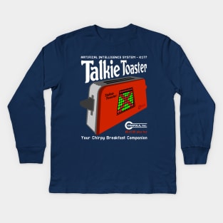 Talkie Toaster Breakfast Companion Kids Long Sleeve T-Shirt